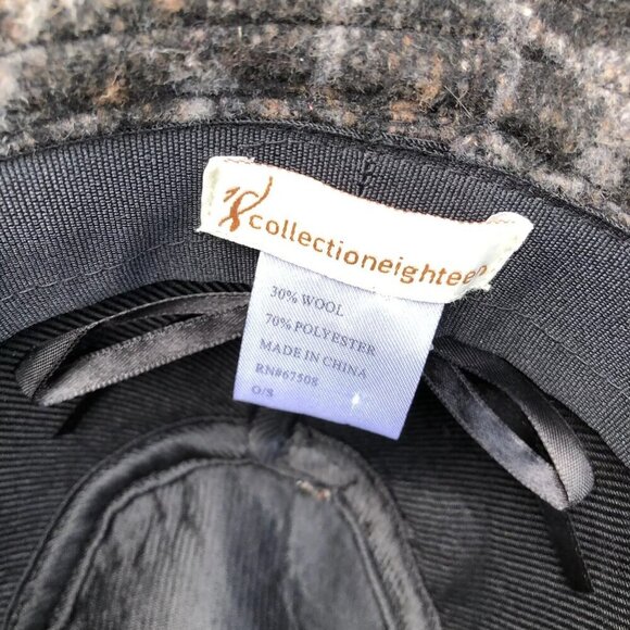 COLLECTION EIGHTEEN Wool Blend Fedora Hat Women's One Size Cheetah Felt …​ - Picture 7 of 7